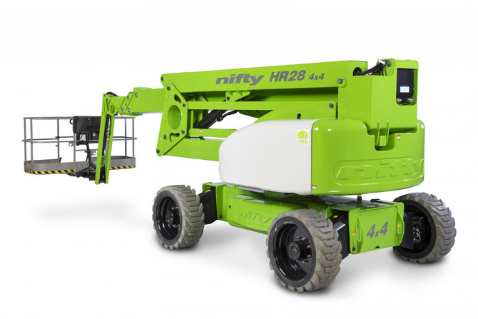 Коленчатый подъемник Niftylift HR 28 4x4 высота подъема 28 м
