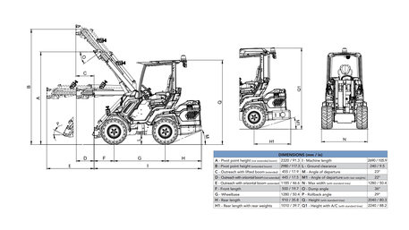 Мини-погрузчик Multione 8.4 S (2 speed)